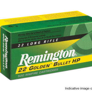 REMINGTON 22LR HIGH VELOCITY HOLLOW POINT GOLDEN BULLET 36Gr (100 ROUNDS)