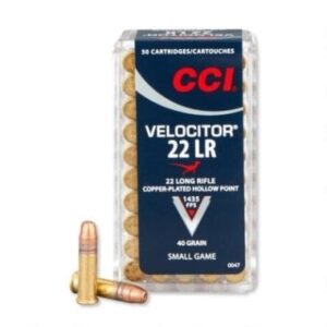 CCI 22LR VELOCITOR 40GR HP HV 1435FPS (50pcs)