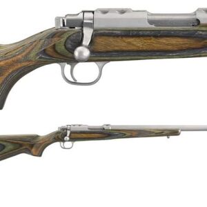 RUGER 77 17 17WSM STAINLESS VARMINT GREEN LAMINATE 18.5 INCH
