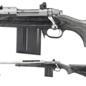 RUGER 77 GUNSITE SCOUT S/S 308 18 INCH FLASH LEFT HAND