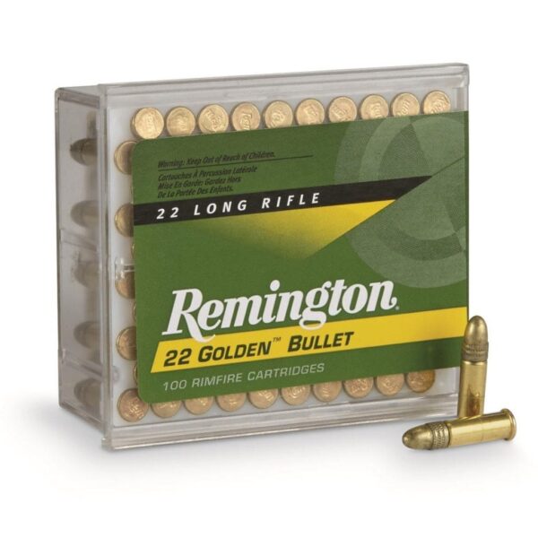 REMINGTON 22LR HIGH VELOCITY GOLDEN BULLET SOLID 36Gr (100 ROUNDS)