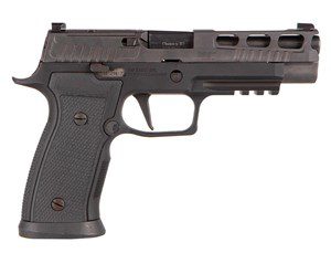 SIG SAUER P320 9mm AXG PRO CASED WITH 2 MAGS STEEL FRAME AND MATCH TRIGGER WITH OPTIC READY SLIDE AND X-RAY 3 DAY NIGHT IRON SIGHTS FITTED