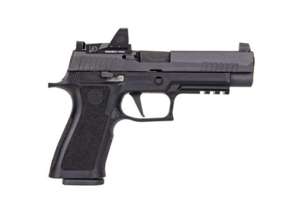 SIG SAUER P320 RXP FULL SIZE9MM 10 SHOT CASED WITH TWO MAGS 120MM BARREL WITH ROMEO 1 PRO RED DOT SIGHT & CO-WITNESS SIGHTS